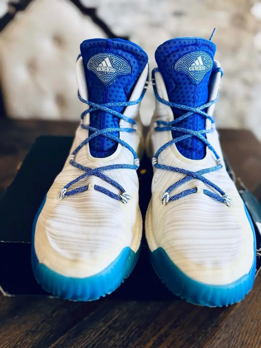 Adidas Crazy Explosive 2016 'Collegiate Royal' Basketball Shoes (B42840) Used!